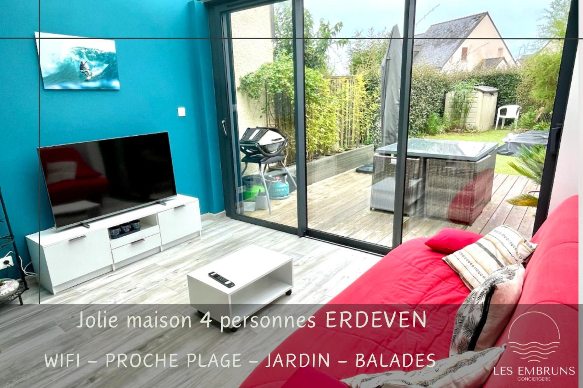 Jolie Petite Maison A 500M De La Plage D'Erdeven Exterior photo